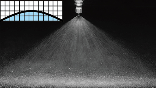 扇形噴嘴流分布圖